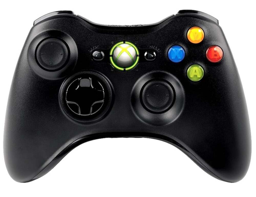 1x Official Genuine Microsoft Xbox 360 OEM Wireless Controller Black ~ TESTED